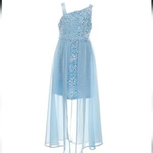 Sparkling Blue Kids Dress Size 14